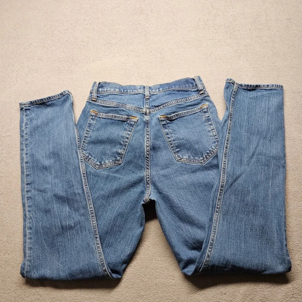 Abercrombie & Fitch Jeans Womens 29/8 The Slim Straight Blue Ultra High Rise EUC